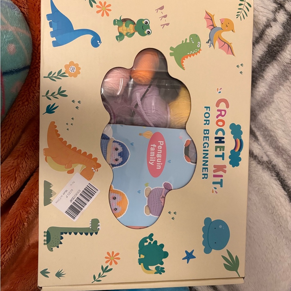 Crochet Kit for Beginners with Pastel Yarn